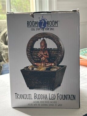 Room 2 Room Tranquil Buddha LED Fountain - Bronze colored finish